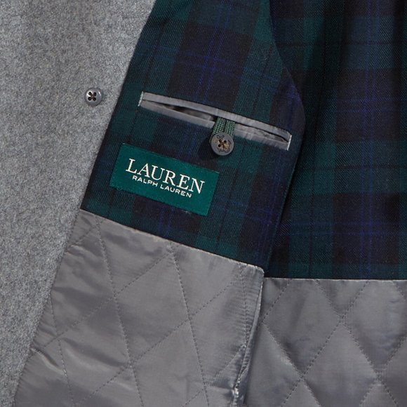 NWT Lauren Ralph Lauren Big Boys Pea Coat Grey - Picture 3 of 7